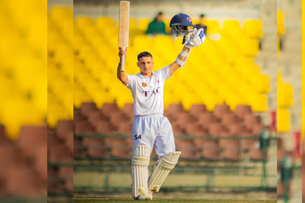 जय ट्रफी क्रिकेट: भीम सार्कीको शतकमा आर्मीको झिनो अग्रता